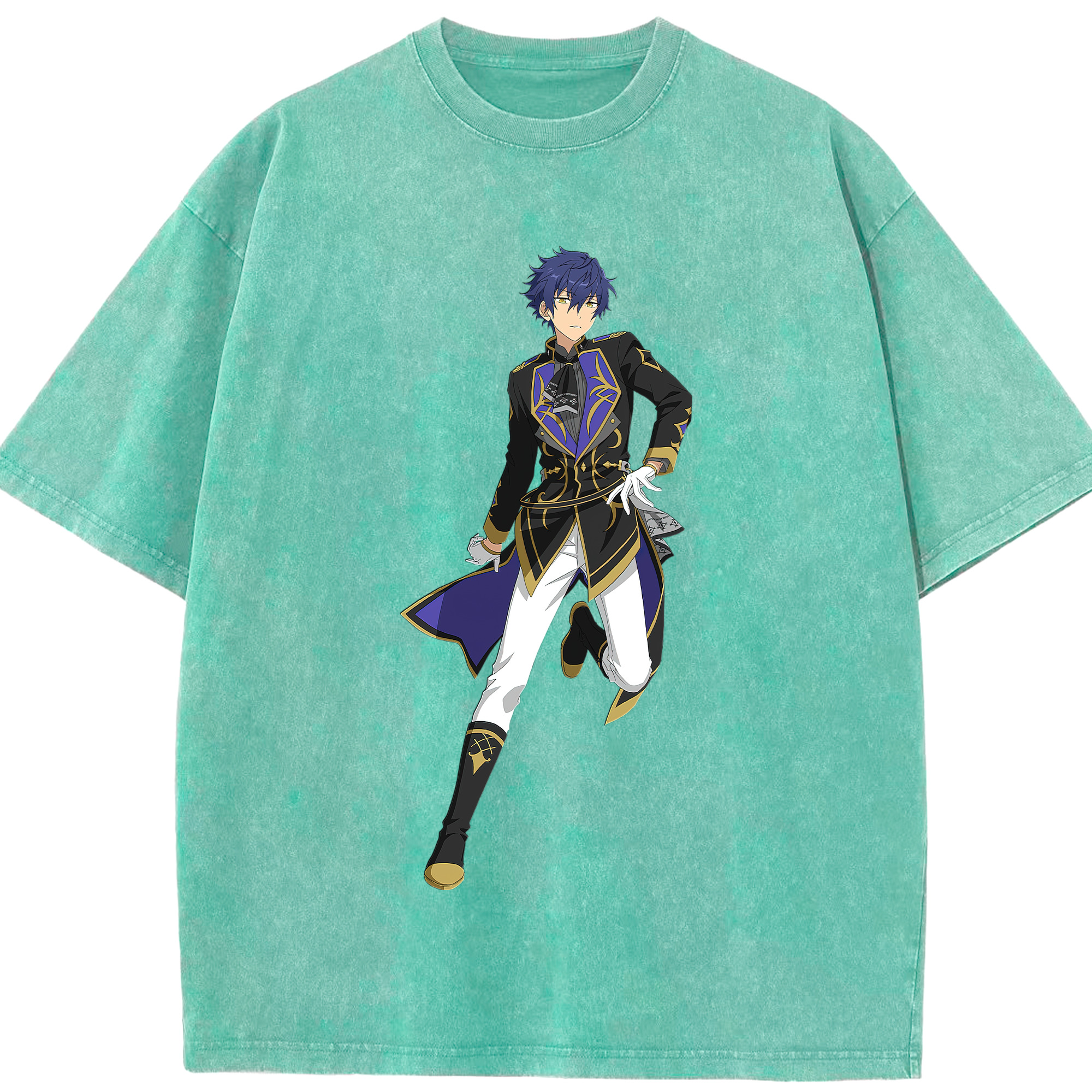 （画像用） あんさんぶるスターズ! Ensemble Stars 綿100% ヴィンテージ風 半袖Tシャツ（フロントプリント）